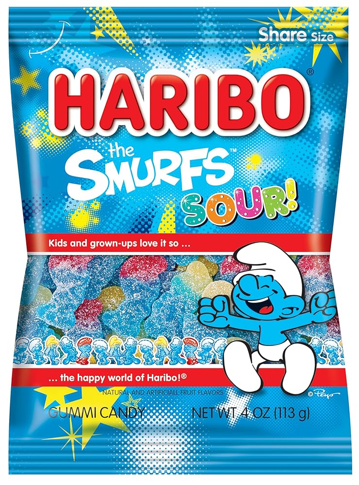 HARIBO THE SMURFS SOUR GUMMIES