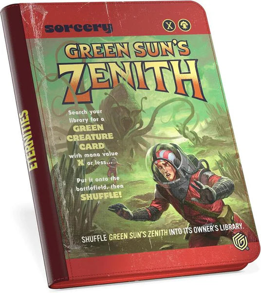 MTG EDGE OF ETERNITIES ZIPFOLIO 360 18-POCKET GREEN SUN'S ZENITH