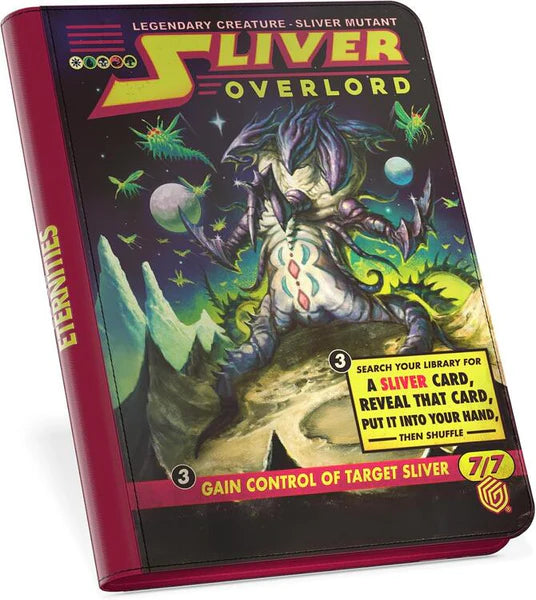 MTG EDGE OF ETERNITIES ZIPFOLIO 360 18-POCKET SLIVER OVERLORD