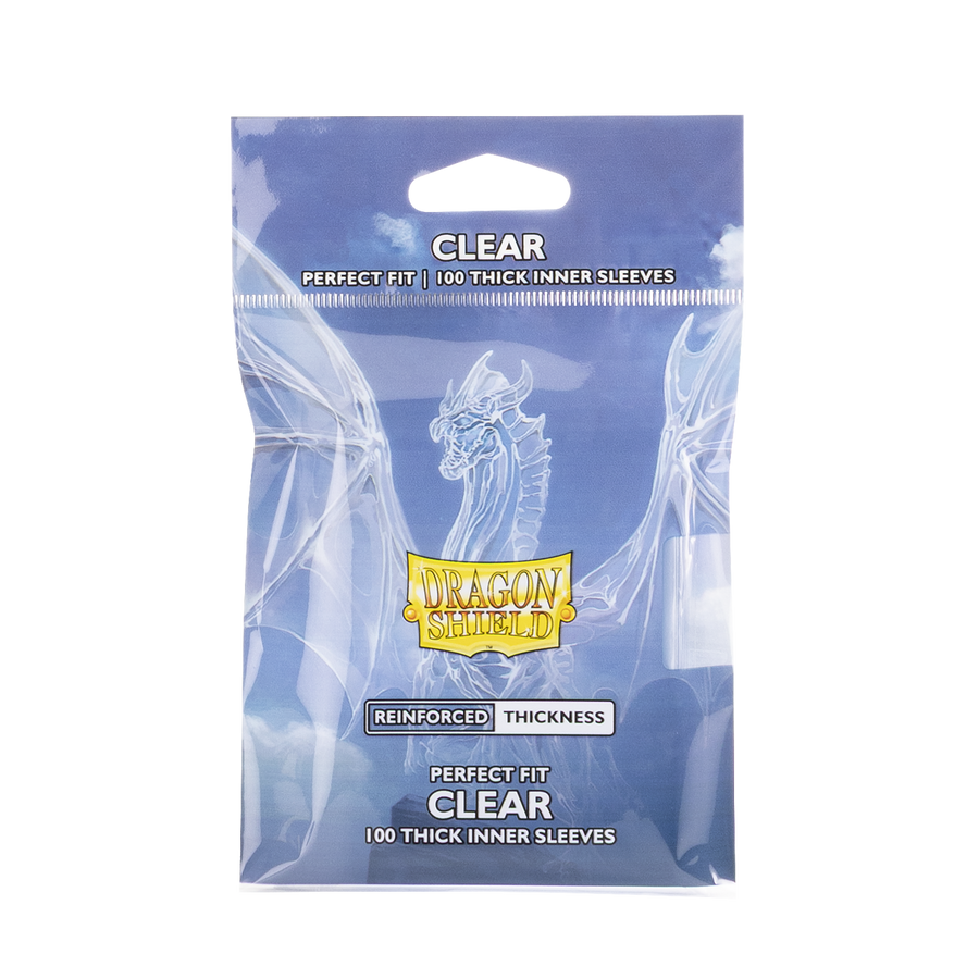 DRAGON SHIELD SLEEVES PERFECT FIT THICK INNER CLEAR