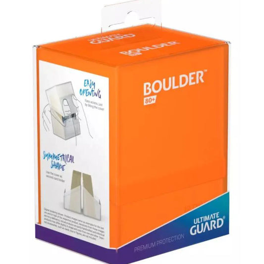 ULTIMATE GUARD DECK CASE BOULDER POPPY TOPAZ ORANGE 80+