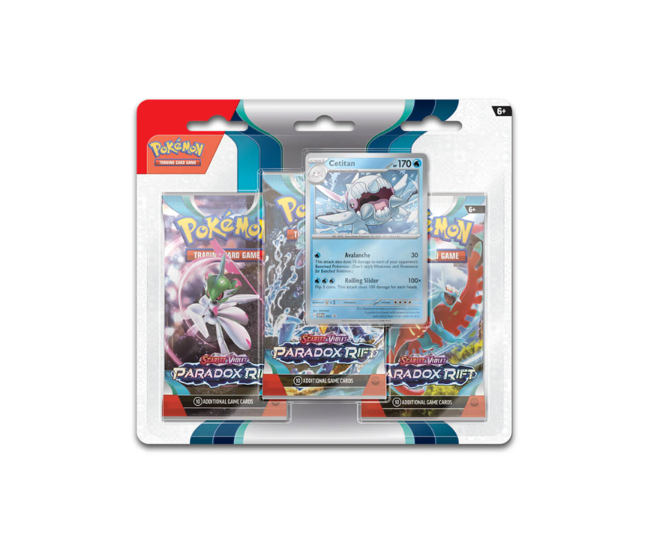 POKEMON SCARLET & VIOLET PARADOX RIFT 3 PACKS BLISTER