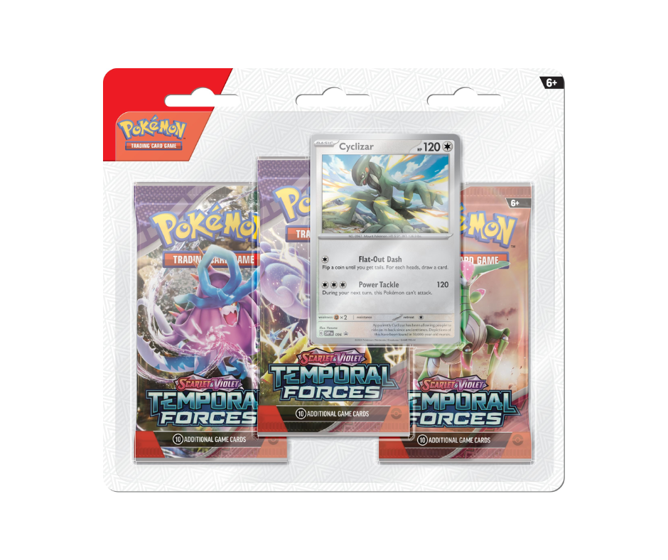 POKEMON SCARLET & VIOLET TEMPORAL FORCES 3 PACKS BLISTER