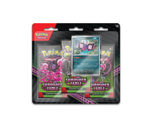 POKEMON SCARLET & VIOLET SHROUDED FABLE 3 PACKS BLISTER