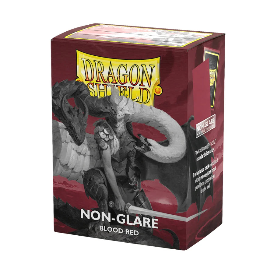 DRAGON SHIELD SLEEVES NON-GLARE BLOOD RED