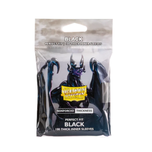 DRAGON SHIELD SLEEVES PERFECT FIT THICK INNER BLACK