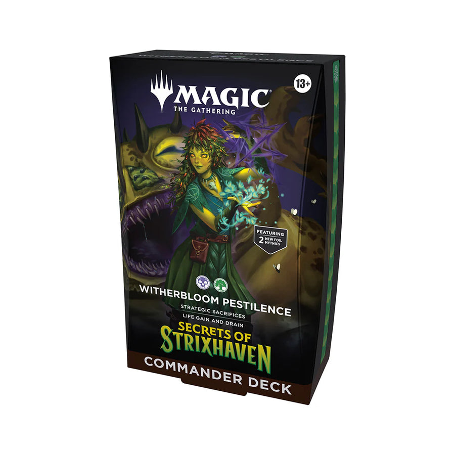 MTG SECRETS OF STRIXHAVEN COMMANDER DECK WITHERBLOOM PESTILENCE