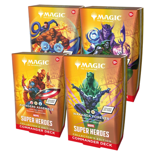 Magic: the Gathering - Marvel Super Heroes - Commander Deck Collectors Edition - Set de 4
