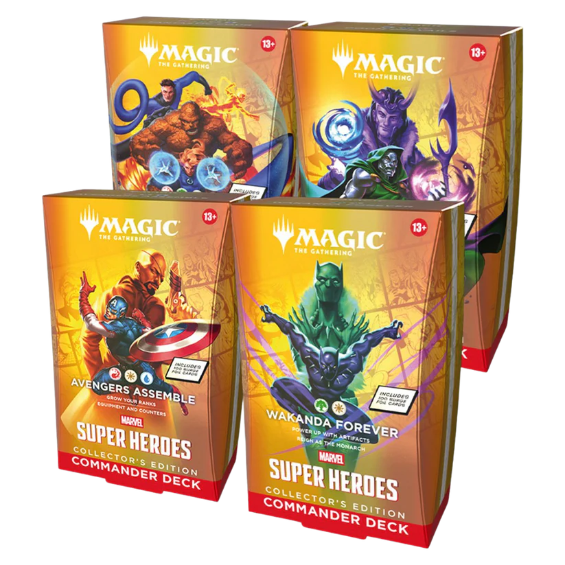Magic: the Gathering - Marvel Super Heroes - Commander Deck Collectors Edition - Set de 4