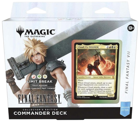 MTG FINAL FANTASY LIMIT BREAK COMMANDER DECK COLLECTOR'S EDITION