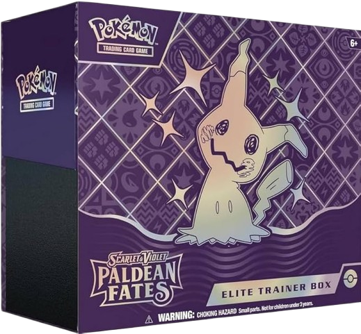 POKEMON ETB SCARLET & VIOLET PALDEAN FATES POKEMON CENTER