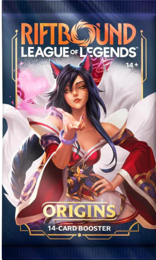 RIFTBOUND LEAGUE OF LEGENDS ORIGINS BOOSTER PACK