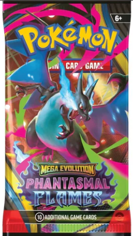 POKEMON MEGA EVOLUTION PHANTASMAL FLAMES BOOSTER PACK