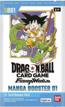 DRAGON BALL SB01 FUSIONWORLD MANGA BOOSTER 01 BOOSTER PACK