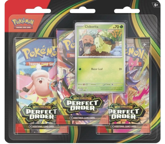 POKEMON MEGA EVOLUTION PERFECT ORDER 3 PACK BLISTER