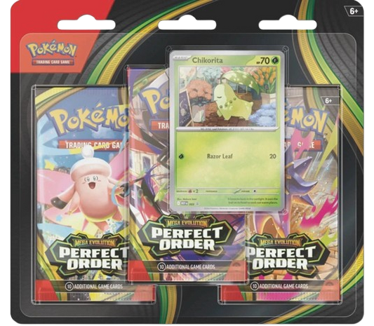 POKEMON MEGA EVOLUTION PERFECT ORDER 3 PACK BLISTER