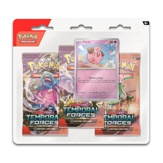 POKEMON SCARLET & VIOLET TEMPORAL FORCES 3 PACK BLISTERS