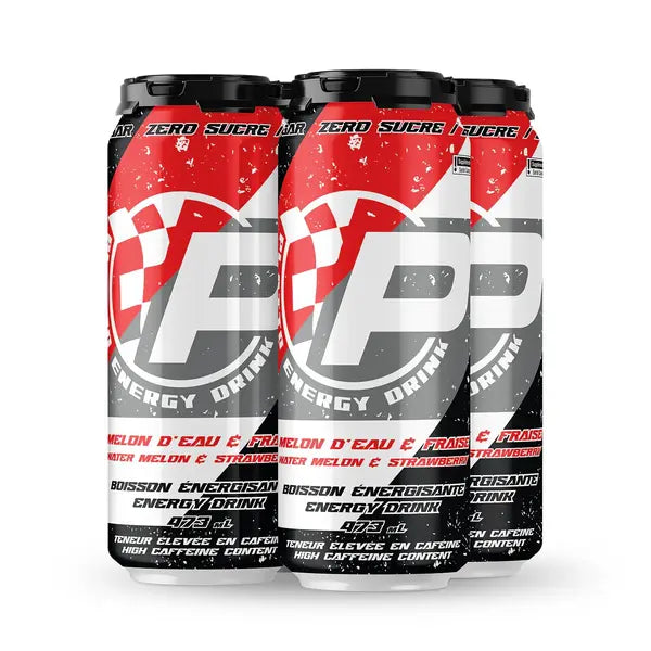 PLATTO ENERGY DRINK MELON D'EAU & FRAISE ZERO SUCRE