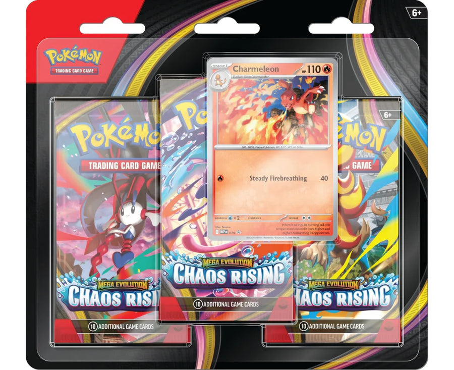 POKEMON TRI PACK MEGA EVOLUTION CHAOS RISING