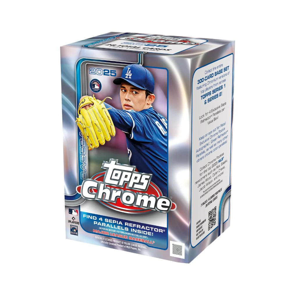 2025 TOPPS CHROME BASEBALL VALUE BOX