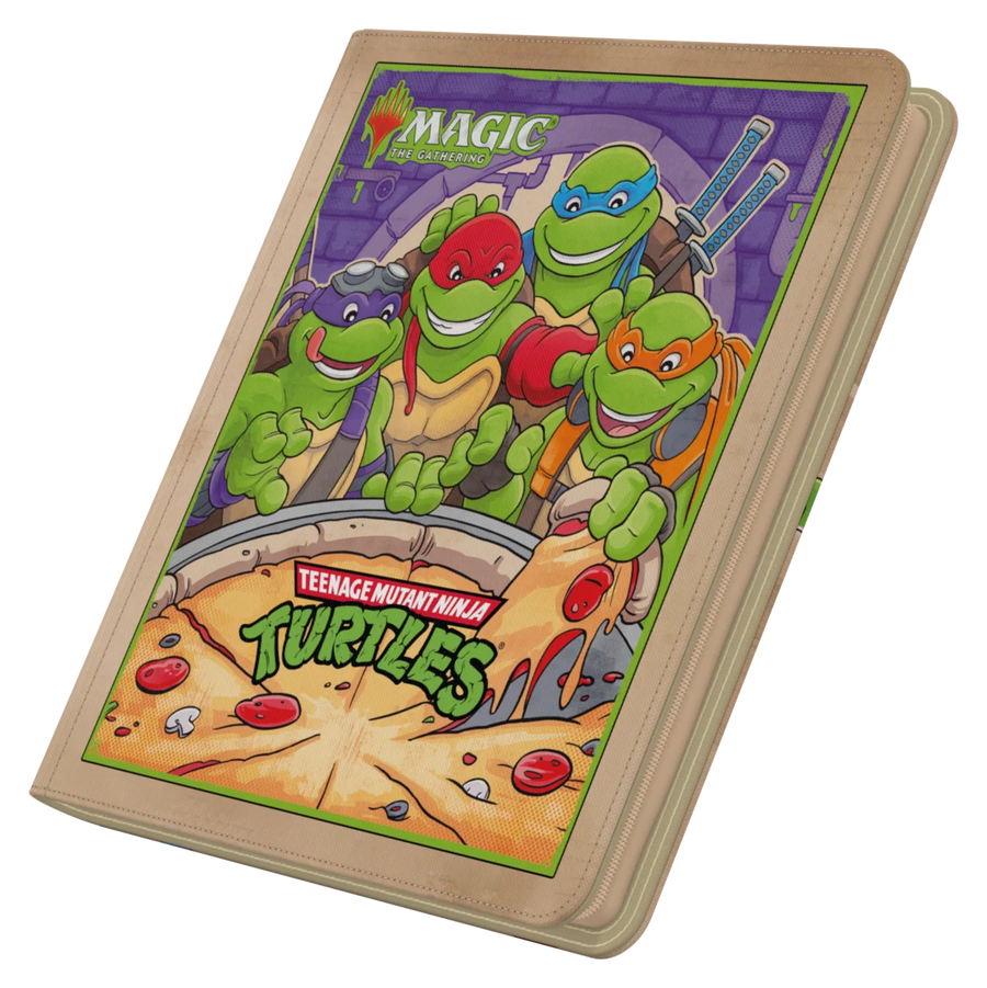 ULTIMATE GUARD 12-POCKET ZIPFOLIO XENOSKIN MTG TEENAGE MUTANT NINJA TURTLES PIZZA BOX