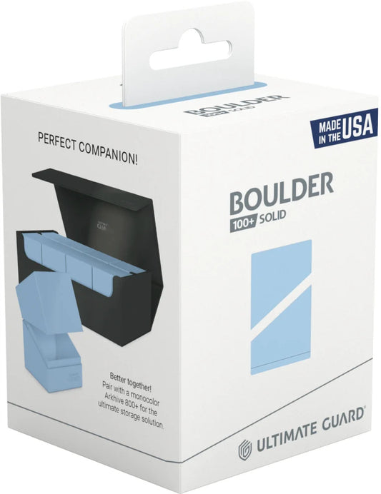 ULTIMATE GUARD DECK CASE BOULDER PASTEL SOLID BABY BLUE 100+