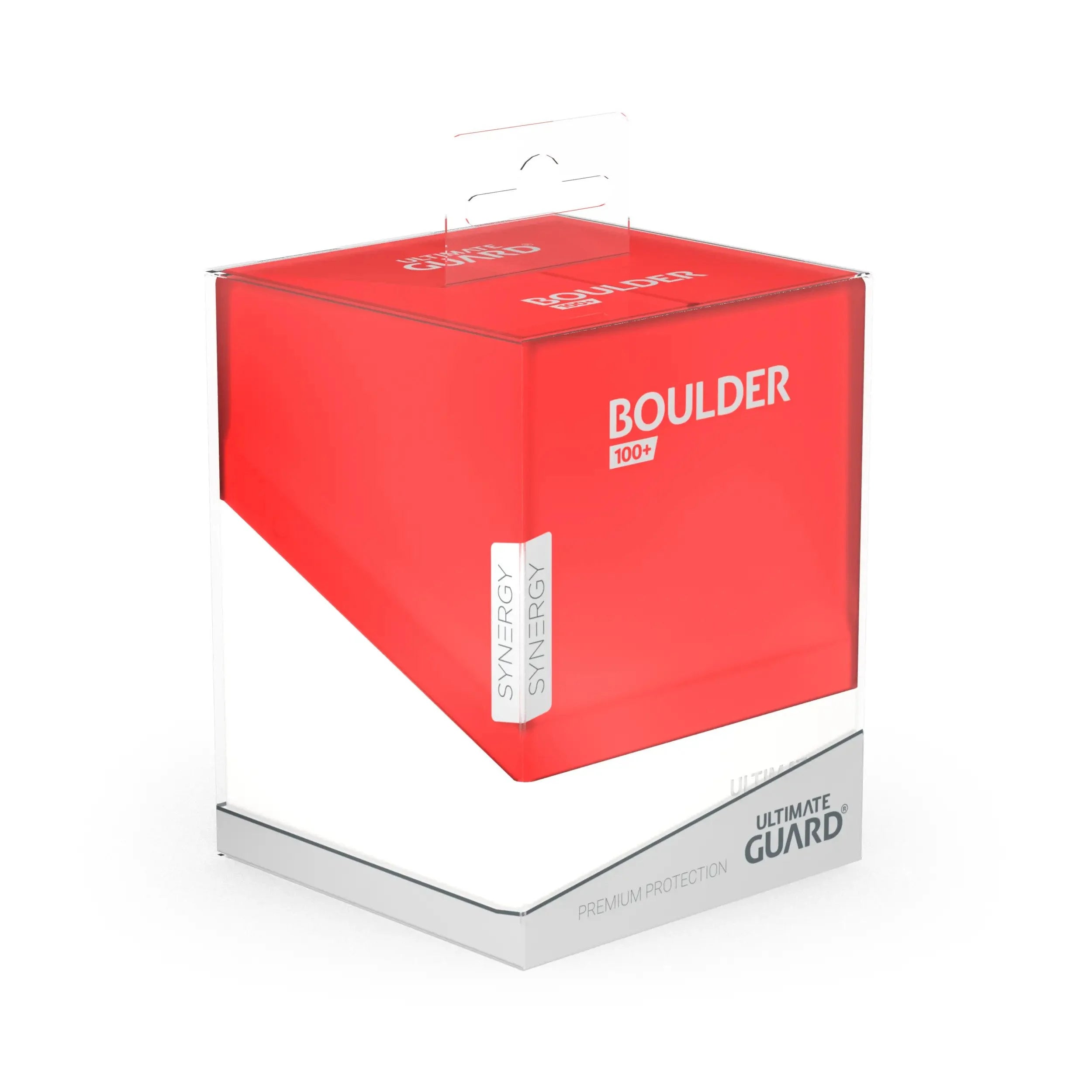 ULTIMATE GUARD DECK CASE BOULDER SYNERGY RED/WHITE 100+