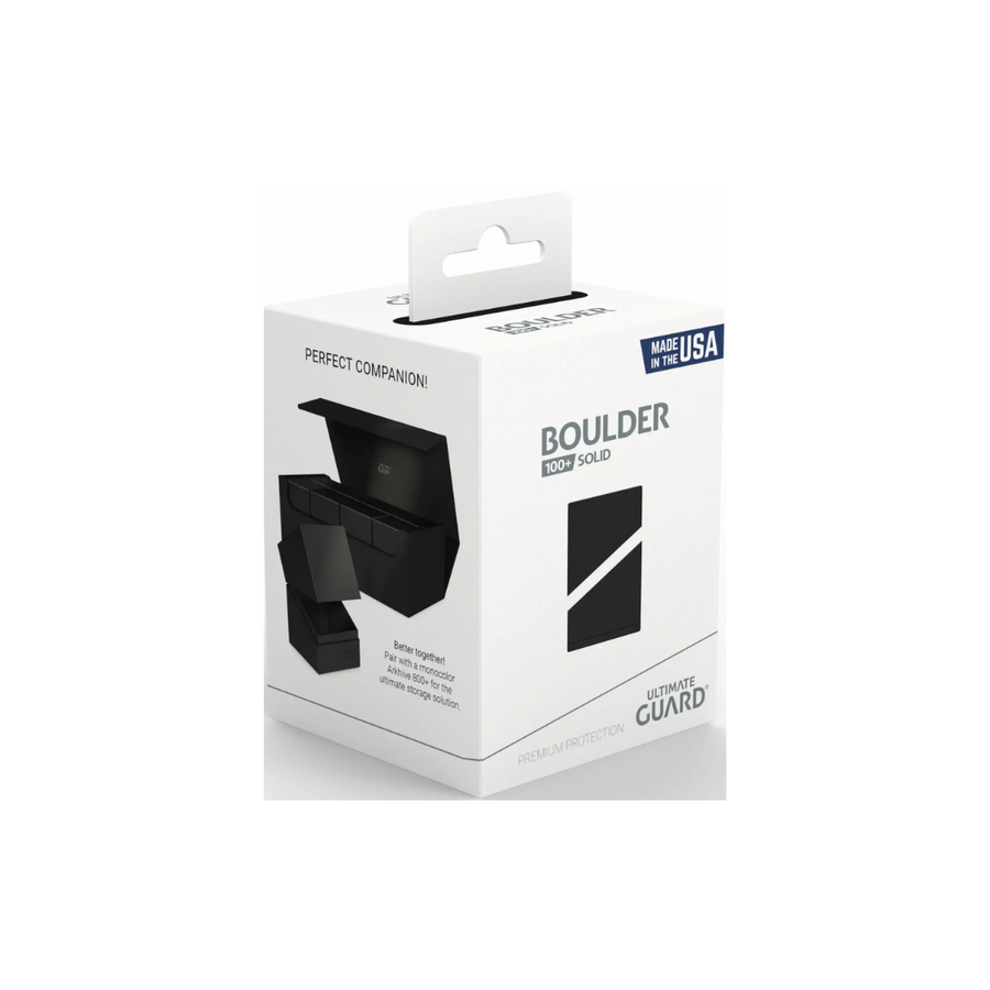 ULTIMATE GUARD DECK CASE BOULDER SOLID BLACK 100+