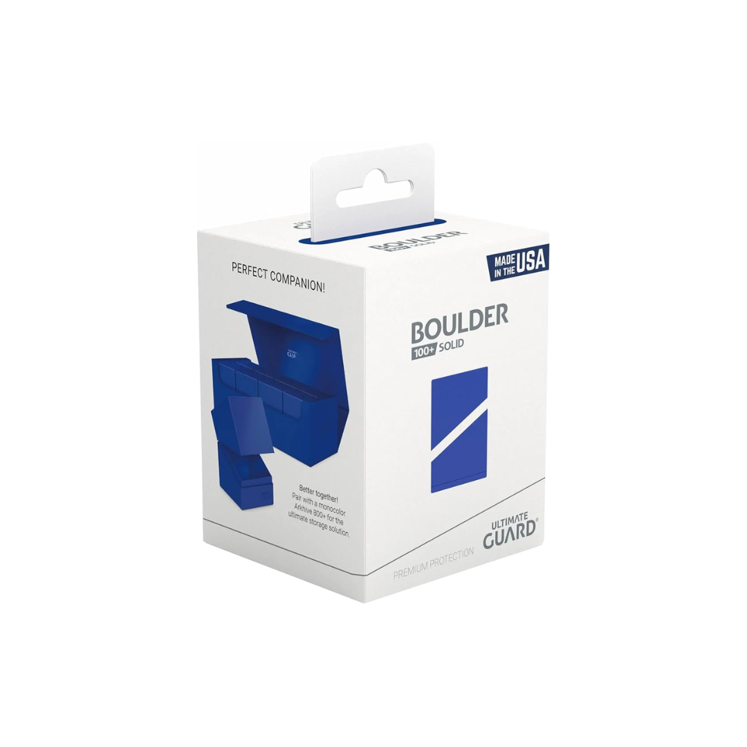 ULTIMATE GUARD DECK CASE BOULDER SOLID BLUE