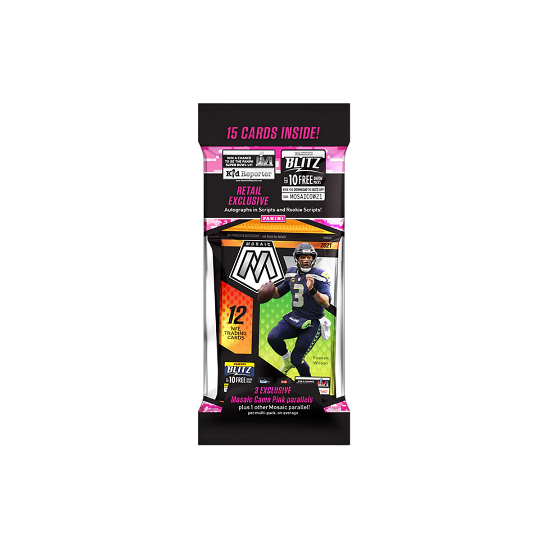 2021 PANINI MOSAIC FOOTBALL CELLO-PACK