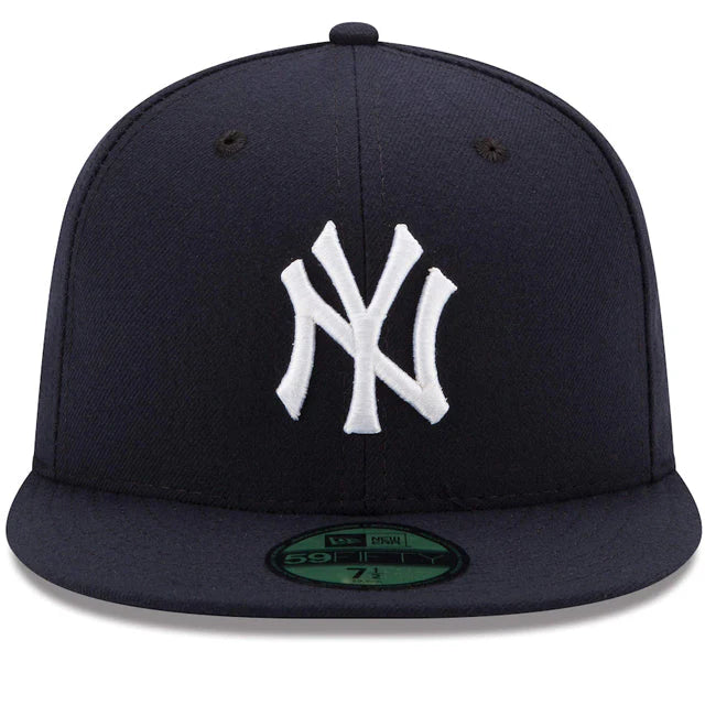 NEW ERA CAP MLB 59 FIFTY 7 1/8 NEW YORK YANKEES BLEU MARIN CREST BLANC