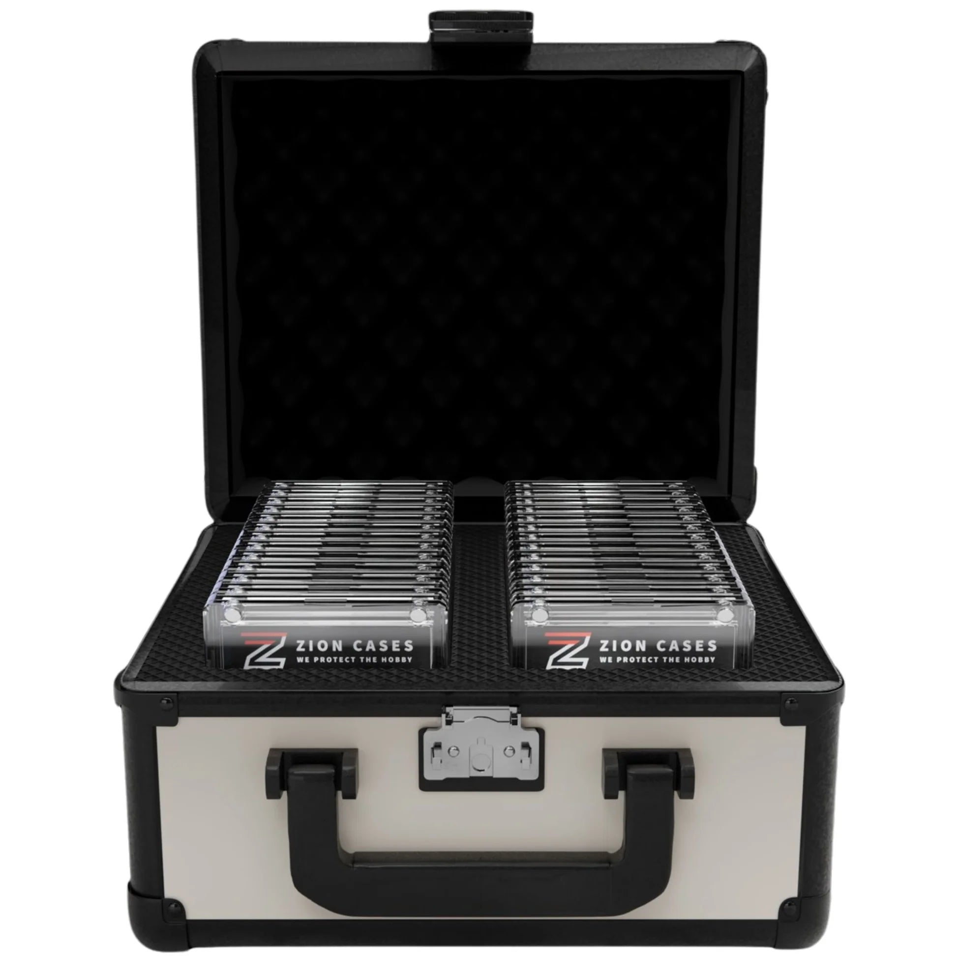 ZION CASES SLAB CASE 2 ROW CARBON FIBER WHITE