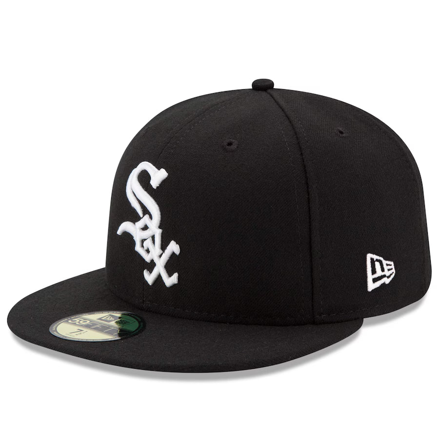NEW ERA CAP 59 FIFTY 7 1/2 CHICAGO WHITE SOCKS