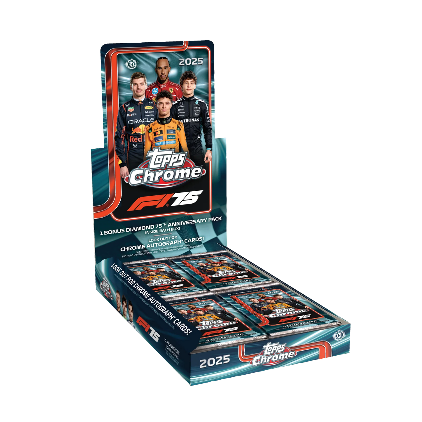 2025 TOPPS CHROME F1 75 HOBBY BOX
