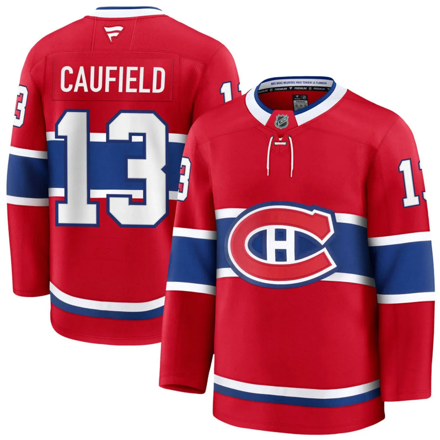 JERSEY NHL FANATICS COLE CAUFIELD L/XL ENFANT