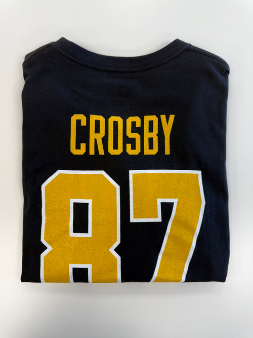 T-SHIRT NHL SIDNEY CROSBY FANATICS XL 18/20 ANS ENFANT