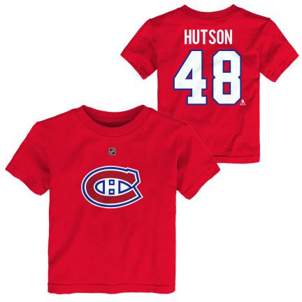 T-SHIRT NHL LANE HUTSON FANATICS GRANDEUR 2T ENFANT ROUGE