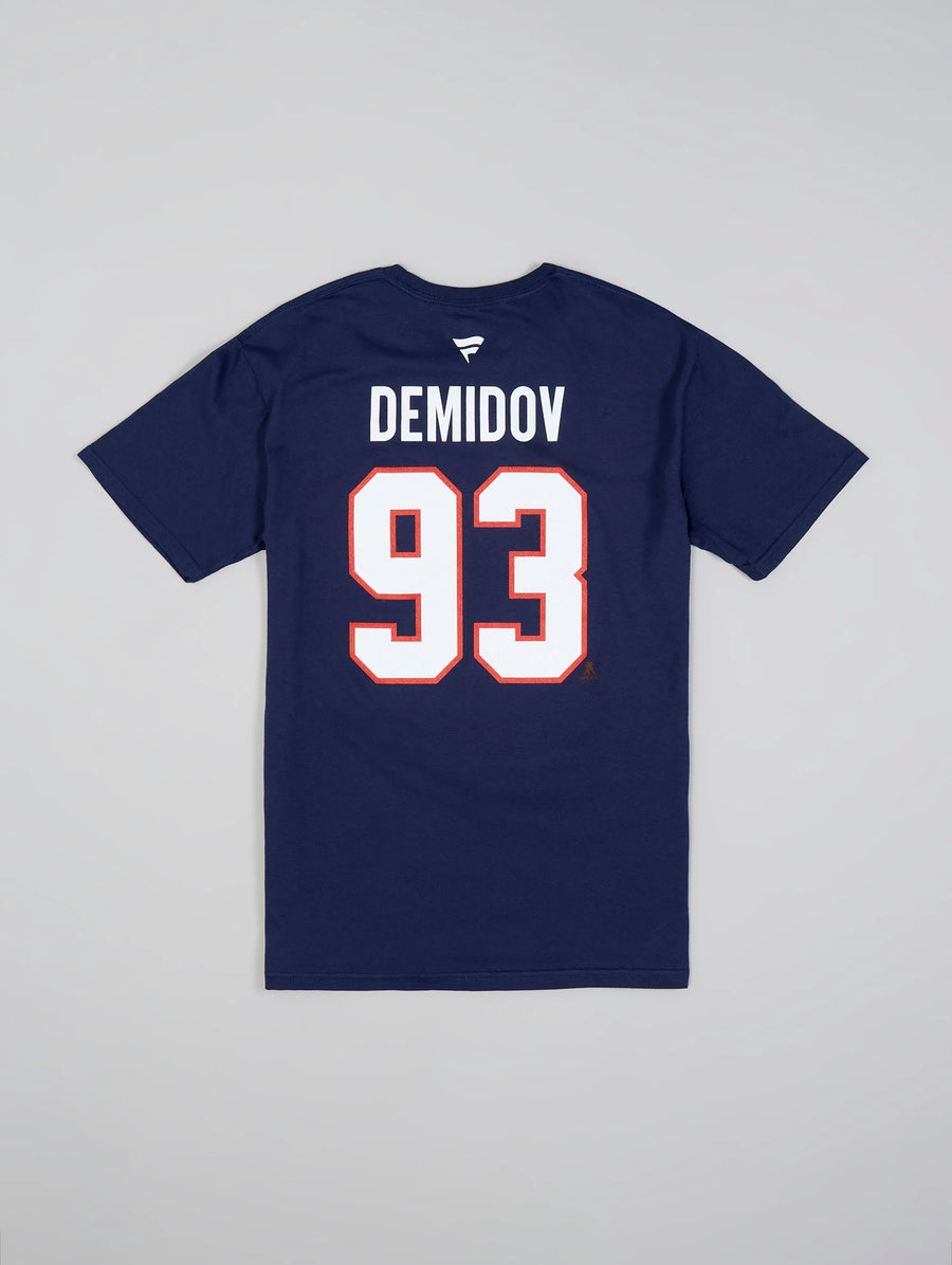 T-SHIRT NHL IVAN DEMIDOV FANATICS XL ADULTE BLEU MARIN