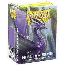 DRAGON SHIELD SLEEVES DUAL MATTE NEBULA & SILVER