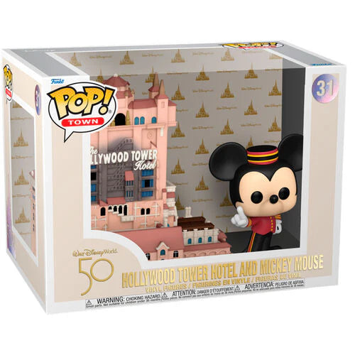 FUNKO POP HOLLYWOOD TOWER HOTEL AND MICKEY MOUSE #31 TOWN DISNEY