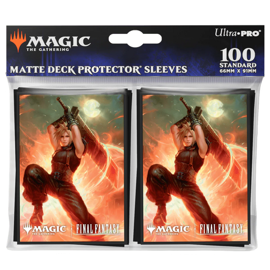MTG FINAL FANTASY STANDARD SIZE SLEEVES CLOUD 100 CT