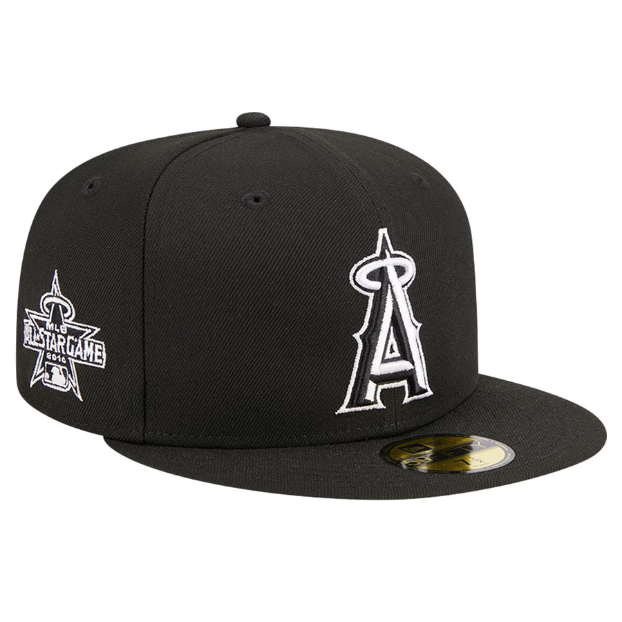 NEW ERA CAP MLB 59 FIFTY 7 1/2 LOS ANGELES ANGELS NOIR CREST NOIR-BLANC