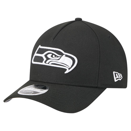 NEW ERA CAP NFL 9FORTY M-CROWN AJUSTABLE A-FRAME NOIR SEATTLE SEAHAWKS CREST NOIR