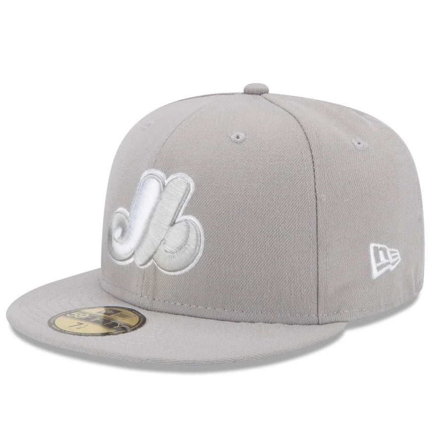 NEW ERA CAP MLB 59 FIFTY 6 7/8 MONTRÉAL EXPOS GRIS CREST GRIS-BLANC