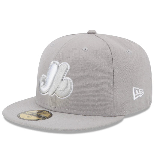 NEW ERA CAP MLB 59 FIFTY 7 1/2 MONTRÉAL EXPOS GRIS CREST GRIS-BLANC