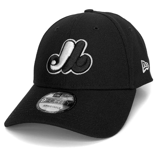 NEW ERA CAP MLB 9 FORTY ADJUSTABLE MONTRÉAL EXPOS NOIR CREST NOIR-BLANC