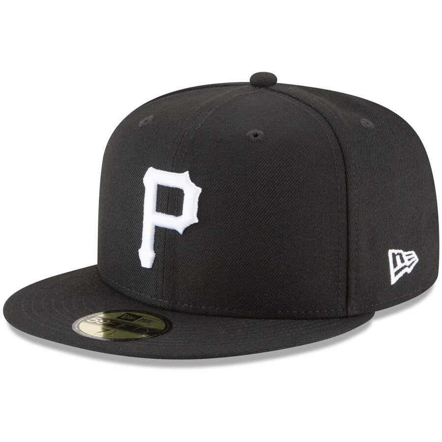 NEW ERA CAP MLB 59 FIFTY 7 1/2 PITTSBURGH PIRATES NOIR CREST BLANC