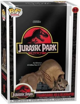 FUNKO POP TYRANNOSAURUS REX & VELOCIRAPTOR #03 MOVIE POSTERS JURASSIC PARK