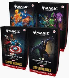 MTG MARVEL SUPER HEROES COMMANDER DECK SET OF 4