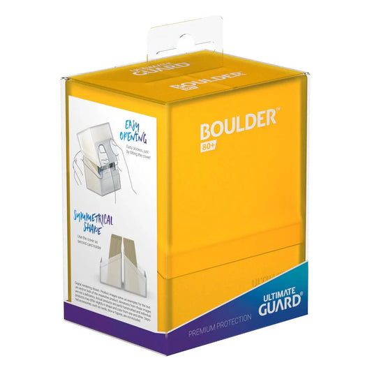 ULTIMATE GUARD DECK CASE BOULDER AMBER YELLOW 80+